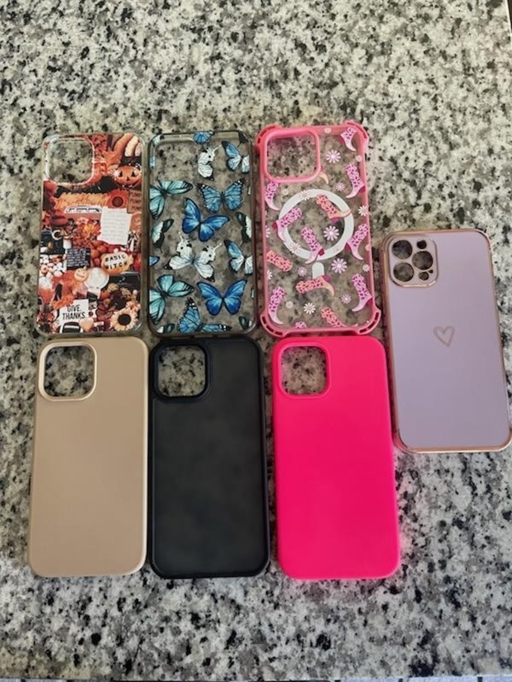 Assorted Pink, Black, Gold, Purple and Patterned iPhone Cases - Multi-Pack